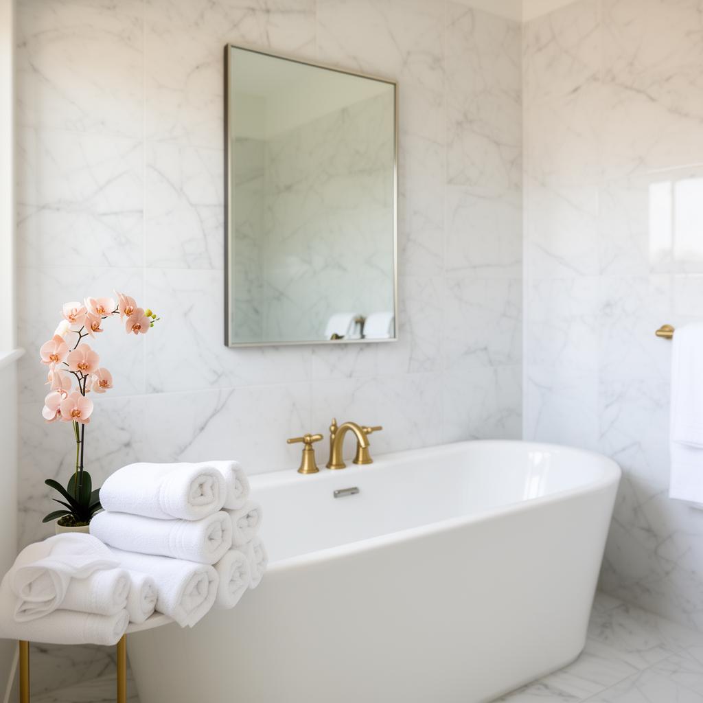 Marble bathroom